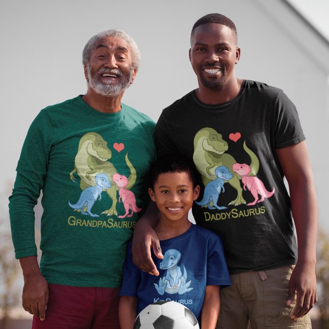 Camiseta Dinosaurios del abuelo Saurus T-Rex y del niño beb (Subido por el creador)