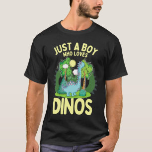 Camiseta Dinosaurios Dino Un Niño Que Ama Dinosaurios Dinos