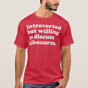 Camiseta Dinosaurios divertidos Allosaurus Hombres Mujeres