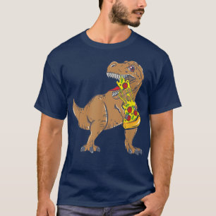 Camiseta Dinosaurios divertidos comiendo pizza Slice Lover 