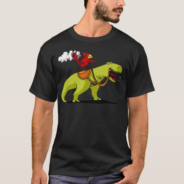 Camiseta dinosaurios divertidos de loro (Anverso)