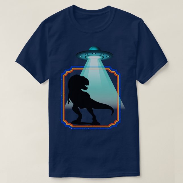 Camiseta dinosaurios extraterrestres (Diseño del anverso)