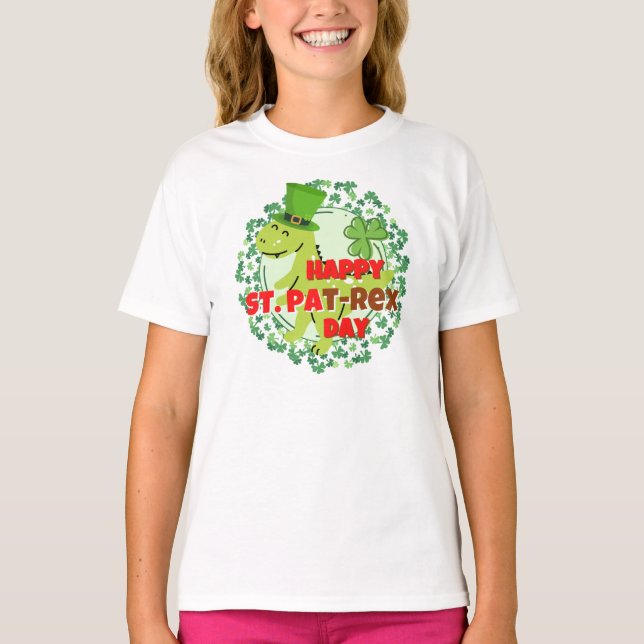 Camiseta Dinosaurios Feliz Día de San Pablo (Anverso)