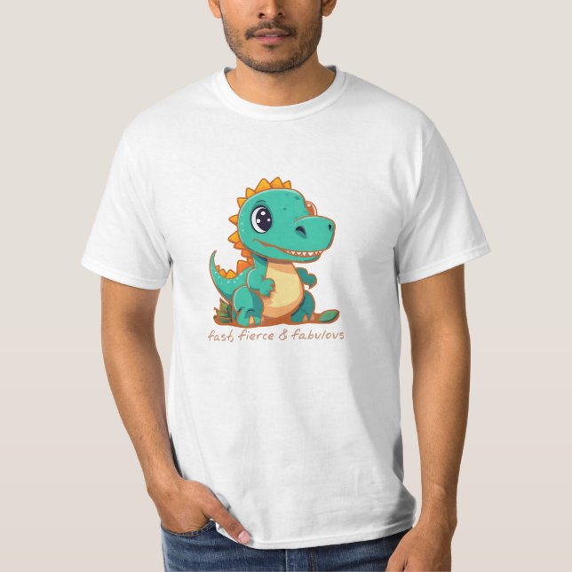Camiseta Dinosaurios feroces (Anverso)