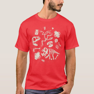 Camiseta Dinosaurios Fossils Vintage Technology