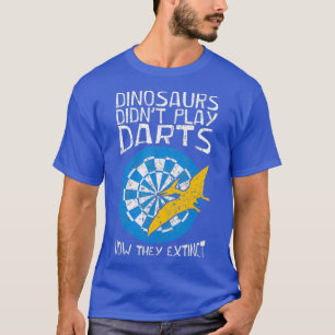 Camiseta Dinosaurios Juega Dartboard Jugador Darts Dart