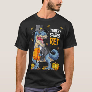 Camiseta Dinosaurios niños de Acción de Gracias Turquía Sau