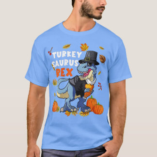 Camiseta Dinosaurios niños del Día de Acción de Gracias Tur
