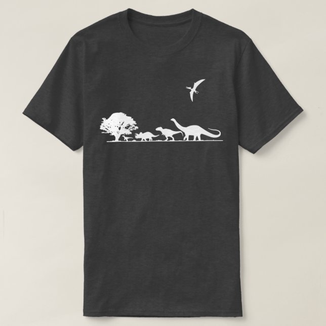Camiseta Dinosaurios Niños O Adultos De Dinosaurios Prehist (Diseño del anverso)