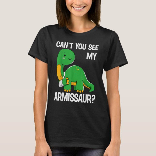 Camiseta Dinosaurios no pueden ver mis huesos rotos de armi (Anverso)