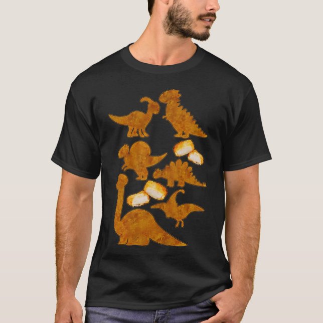 Camiseta Dinosaurios Nug Life Dino Funny Chicken Nuggets (Anverso)