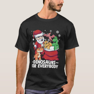 Camiseta Dinosaurios Para Todos Los Navidades De Santa Sede