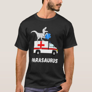 Camiseta Dinosaurios paramédicos cuidado Ambulancia Dino em