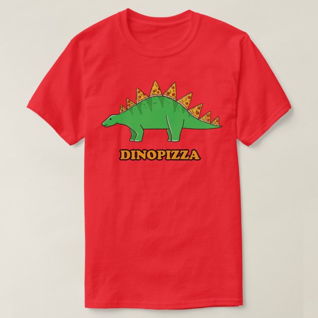 Camiseta Dinosaurios Pizza (Diseño del anverso)