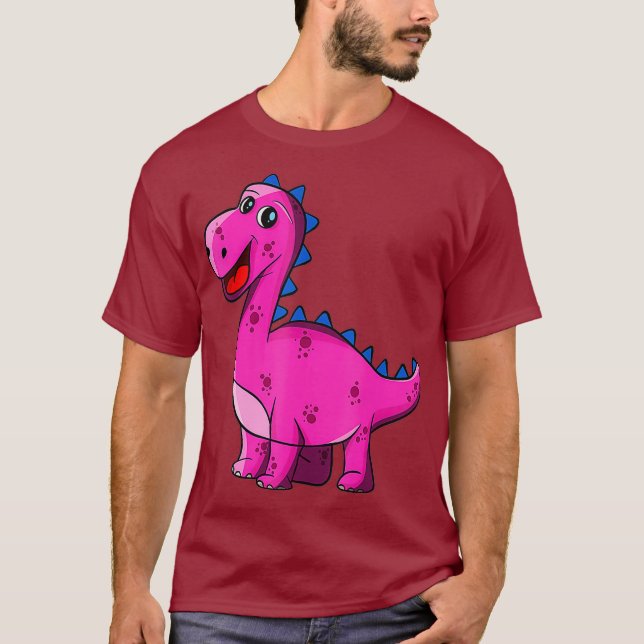 Camiseta Dinosaurios regalos de dinosaurios rosados para Ch (Anverso)