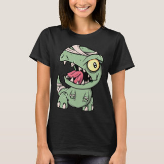 Camiseta Dinosaurios Rex Zombie para niños Mummy Halloween