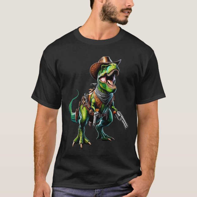 Camiseta Dinosaurios Salvaje País Oeste para Niños (Anverso)