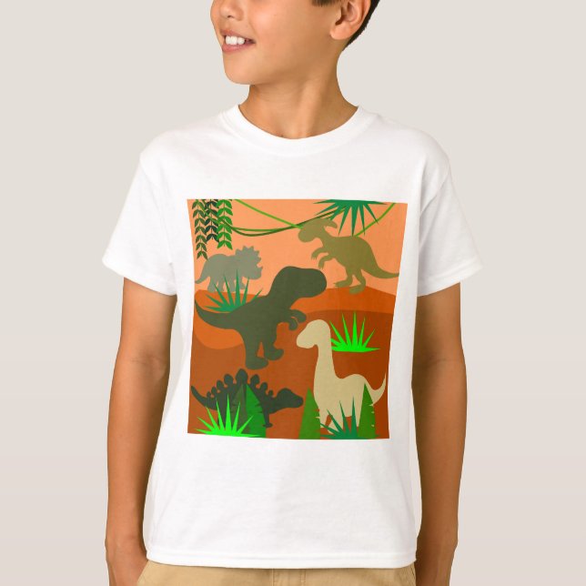 Camiseta Dinosaurios salvajes (Anverso)