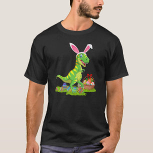 Camiseta Dinosaurios Semana Santa Caza de Huevos Bunny Dino