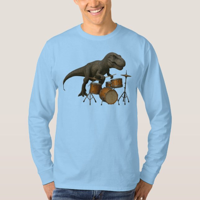 Camiseta Dinosaurios tambores LV (Anverso)