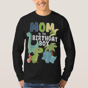 Camiseta Dinosaurios Tema Birthday Mom Of Birthday Boy D