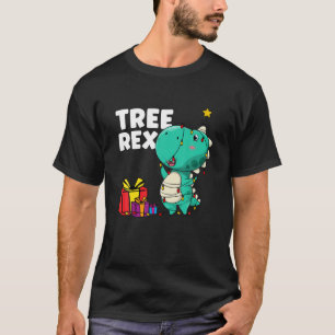 Camiseta Dinosaurios Trex Árbol de Navidad Rex Cute Pajama 
