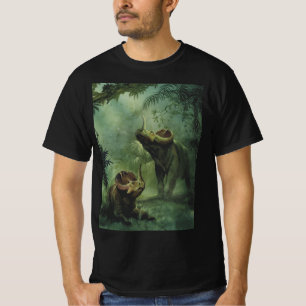 Camiseta Dinosaurios Vintage, Centrosaurus en la Jungla