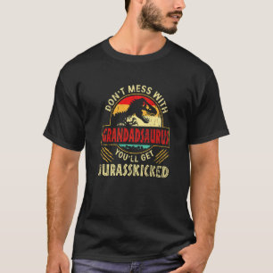 Camiseta Dinosaurios Vintage Grandad Rex Saurus Familia M