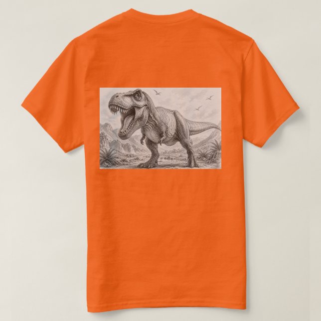 Camiseta DinosauriosTdising  (Reverso del diseño)