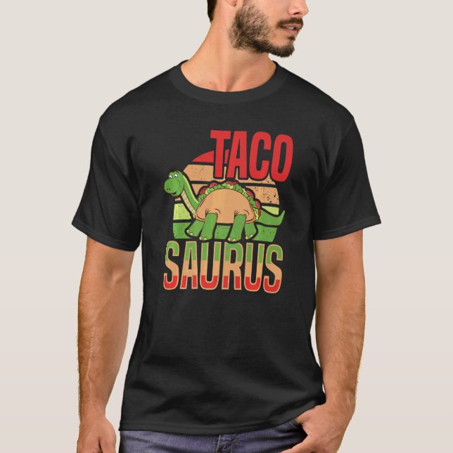Camiseta Dinosauro Día Nacional del Taco Taco Saurus Dino T (Anverso)