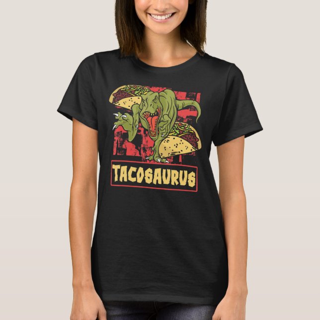 Camiseta Dinosauro Día Nacional del Taco Taco Saurus Dino T (Anverso)