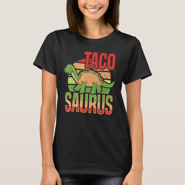 Camiseta Dinosauro Día Nacional del Taco Taco Saurus Dino T (Anverso)