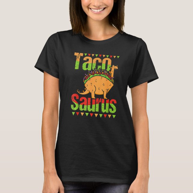 Camiseta Dinosauro Día Nacional del Taco Taco Saurus Dino T (Anverso)
