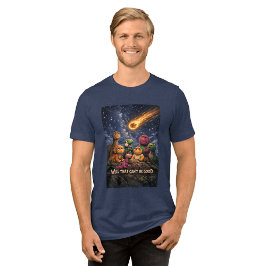 Camiseta Dinosaurs Looking Up at Incoming Meteor