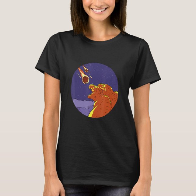 Camiseta Dinosaurs Watching Their Own Extinction  Comet Fal (Anverso)