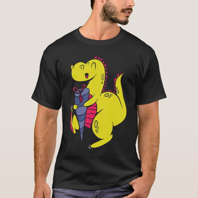 Camiseta Dinosaurus School Child Dinosaur School Enrolment  (Anverso)
