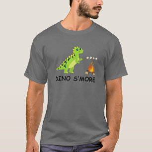 Camiseta Dinosmore Dinosaur Smore Campfire Funny Camping
