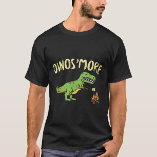 Camiseta Dinosmore Divertido Dino Smore Camping Campamento