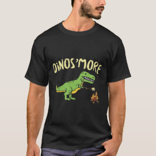 Camiseta Dinosmore Divertido Dino Smore Camping Campamento 