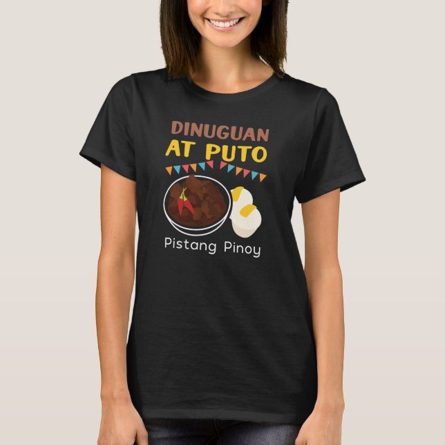 Camiseta Dinuguan en Puto Food para Filipinas (Anverso)