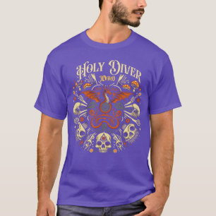 Camiseta Dio Ronnie Dio Holy Diver Rock clásico chico