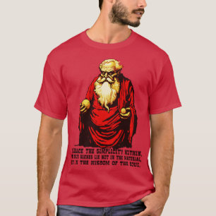 Camiseta Diogenes Filósofos Sabiduría sobre la simplicidad