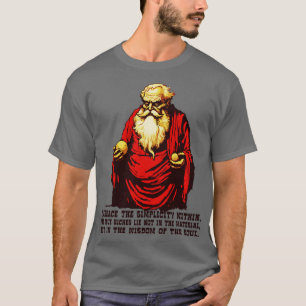 Camiseta Diogenes Filósofos Sabiduría sobre la simplicidad