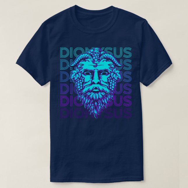 Camiseta Dionisio Dios griego antiguo mitología griega retr (Diseño del anverso)
