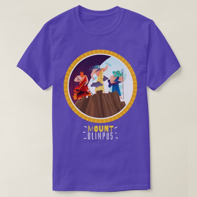 Camiseta Dionysus God Monte Olimpus (Diseño del anverso)