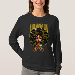 Camiseta Dios africano dice que estoy a favor de las mujere
