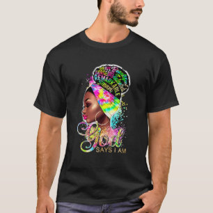 Camiseta Dios africano dice que soy por las mujeres