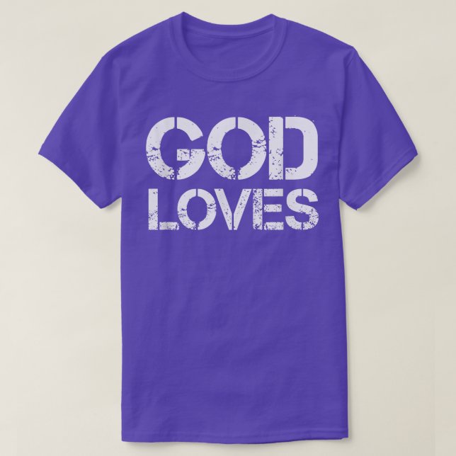 Camiseta Dios ama (Diseño del anverso)