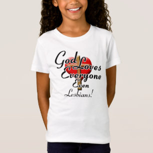Camiseta ¡Dios ama a lesbianas!
