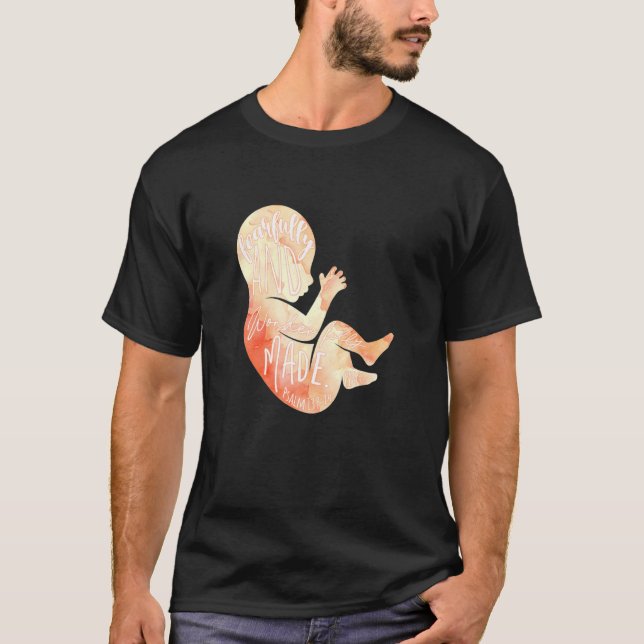 Camiseta Dios ama a los niños por la vida contra el aborto  (Anverso)